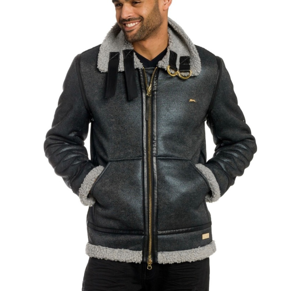NWT A. Tiziano Sherpa Jacket Sz L